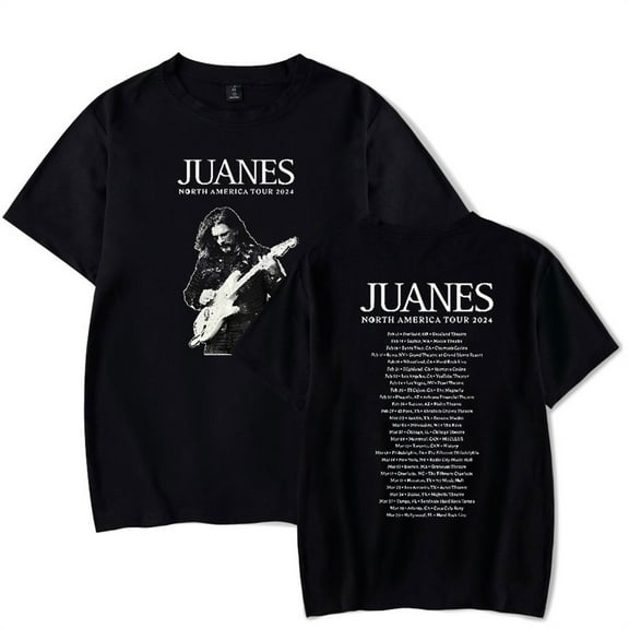 Juanes Tour 2024 Tshirt Unisex Crewneck Vintage Tee Fashion Short Sleeve Casual Shirt