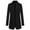 C-Black36, variant on DHFJKG Women Wool Coat Elegant Solid Color Stand Collar Long Sleeve Mid-Long Outerwear For Autumn And Winter Comfort Jackets