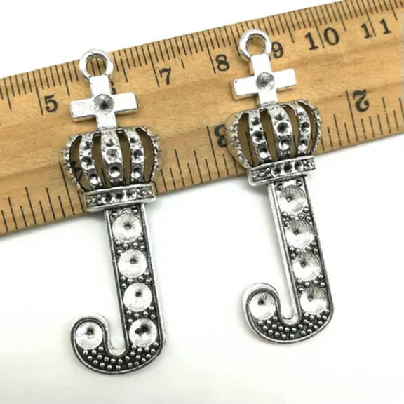 U8MO 3/10pc crown wands antique silver charms pendants jewelry DIY 54*17mm-10pcs