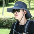 thumbnail image 4 of Lttoisl Chapeau de Soleil à Grand Bord pour Homme - Pare-Soleil Extérieur UPF 50+ en Coton et Lin avec Cordon de Serrage Ajustable pour la Plage, la Randonnée, la Pêche et les Travaux de Jardin (56-59 cm), 4 of 8