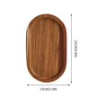 thumbnail image 3 of ChicYu Round Wooden Serving Platter Presentation Board Dinner Party Tray Bread Display Dishes Dried Fruit Serving Plates Natural Home Decor Item B, 3 of 5