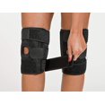 thumbnail image 2 of Ortesis de rodilla | Vendaje de rodilla | Dolor y lesiones de rodilla | Dos piezas | S | Trabajo | Unisex | Talla universal | Negro | Rodilla derecha e izquierda, 2 of 2