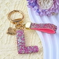 thumbnail image 6 of Bling Alphabet Keychain for Women Girls - Alloy Initial Letter (A-Z) Keychain with Sparkly Rhinestones, Cute Keychain Charms, 6 of 6