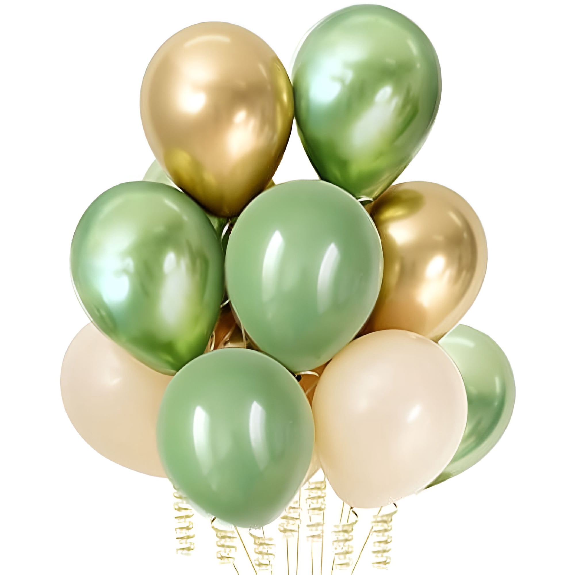 BESTSKY 2026 New Sage Green Matte Latex Balloons,12 Inch,Baby Shower,Light Brown,Allergen-Free for Baby Showers, Birthdays, Weddings, Gender Reveals, Party Decorations, Events, Celebrations