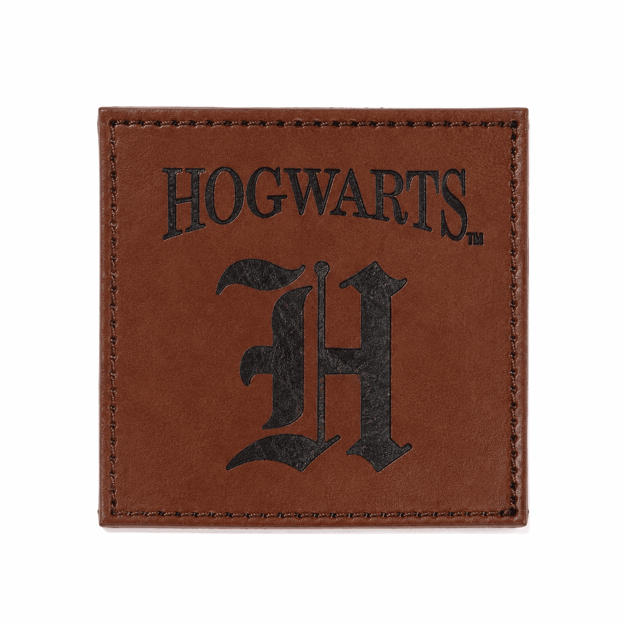 Harry Potter House Pattern Silk Touch Mink Velvet Throw with Leather Patch, 60x70 inches