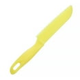 thumbnail image 1 of Wosthever Juegos de cocina para niños, utensilios de cocina seguros para niños de plástico Real para frutas, lechuga, bordes dentados, platos, Mostrada amarillo, 1 of 6
