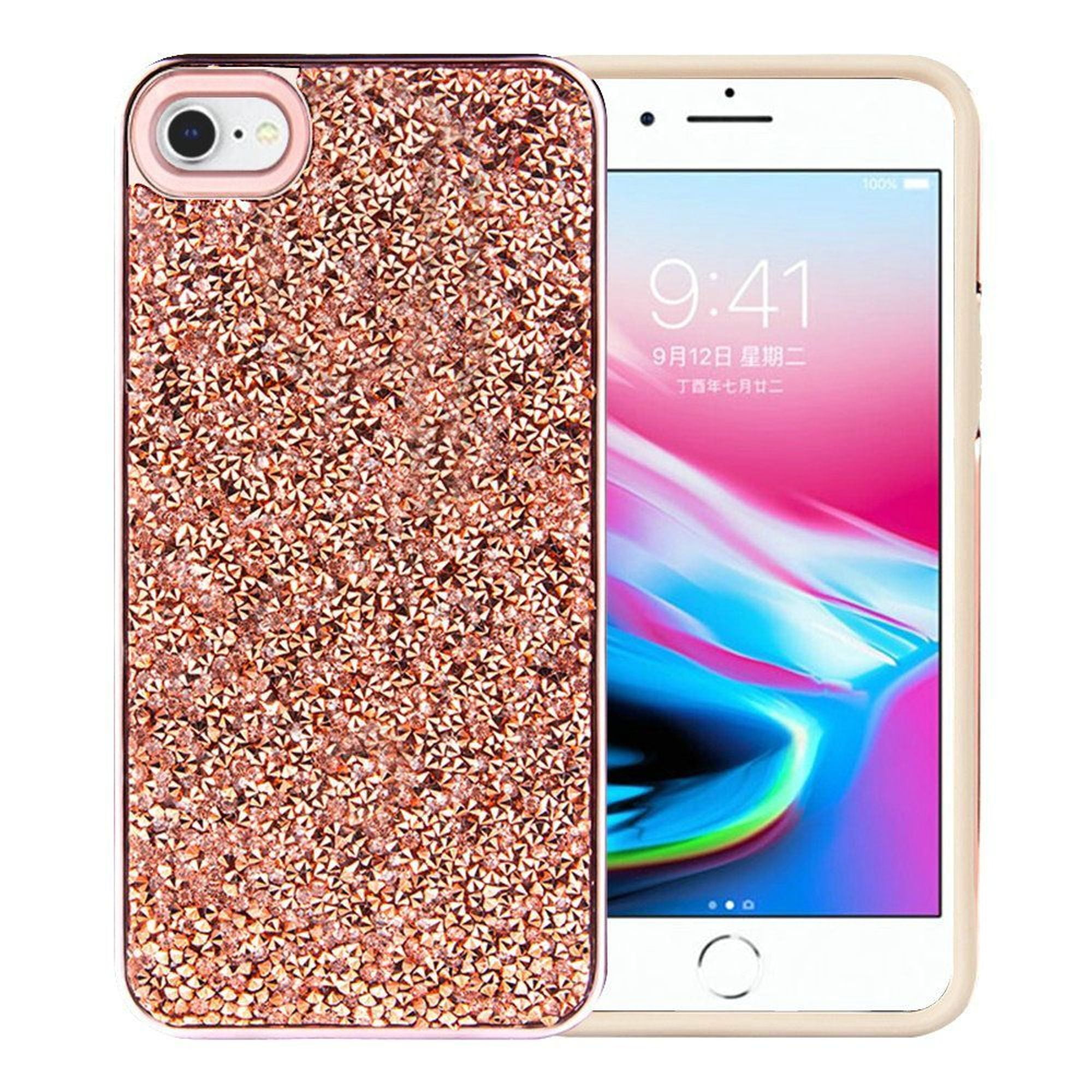 For Apple Iphone 7 8 Se 2020 Case By Insten Deluxe Glitter Dual