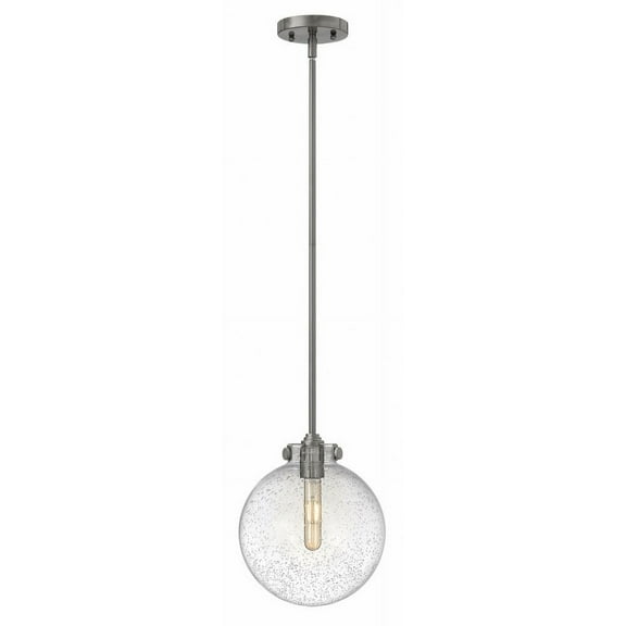 Hinkley Lighting - Congress - One Light Medium Globe Pendant   Antique Nickel