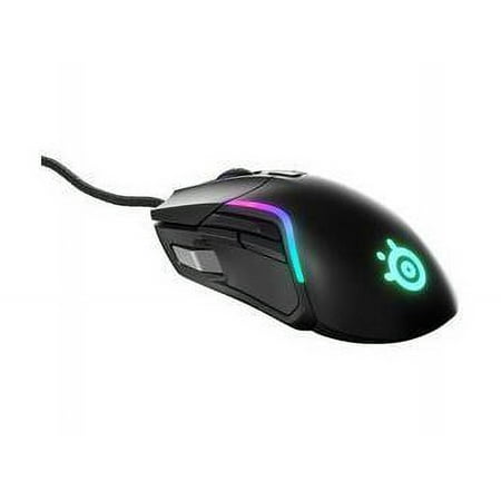 SteelSeries - Rival 5 Wired Optical Gaming Mouse with RGB Lighting - Black