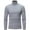 Gray, variant on Men's Clothing Men Solid Turtleneck Casual Pullover T-shirt Bottoming Shirt Brown 6(M)