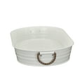 thumbnail image 3 of Better Homes & Gardens Vanilla White Galvanized Steel Oval Tray,19.88 in x 10.63 in, 3 of 7