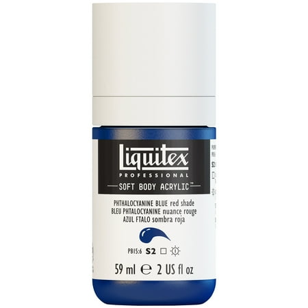 UPC: 0887452998259 | Liquitex Professional Soft Body Acrylic Color 2 oz. Phthalocyanine Blue (Red Shade)