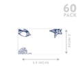 thumbnail image 5 of Koyal Wholesale Nautical Sea Life Place Cards for Wedding Party Tables, Seating Name Place Cards for Holders, 60 Pack, 5 of 5