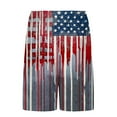 thumbnail image 5 of cllios Men's American Flag Shorts Casual Summer Shorts with Compression Liner Quick Dry Elastic Waist Swim Trunks Vacation Lightweight Beach Shorts with Pockets, 5 of 7