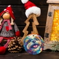 thumbnail image 6 of Colorful Painting of Shih Tzu Dog - Christmas Ornament Xmas Keepsake Ceramic Ornaments Holiday Decorations for Tree Christmas Gift Ideas 2.95in, 6 of 6