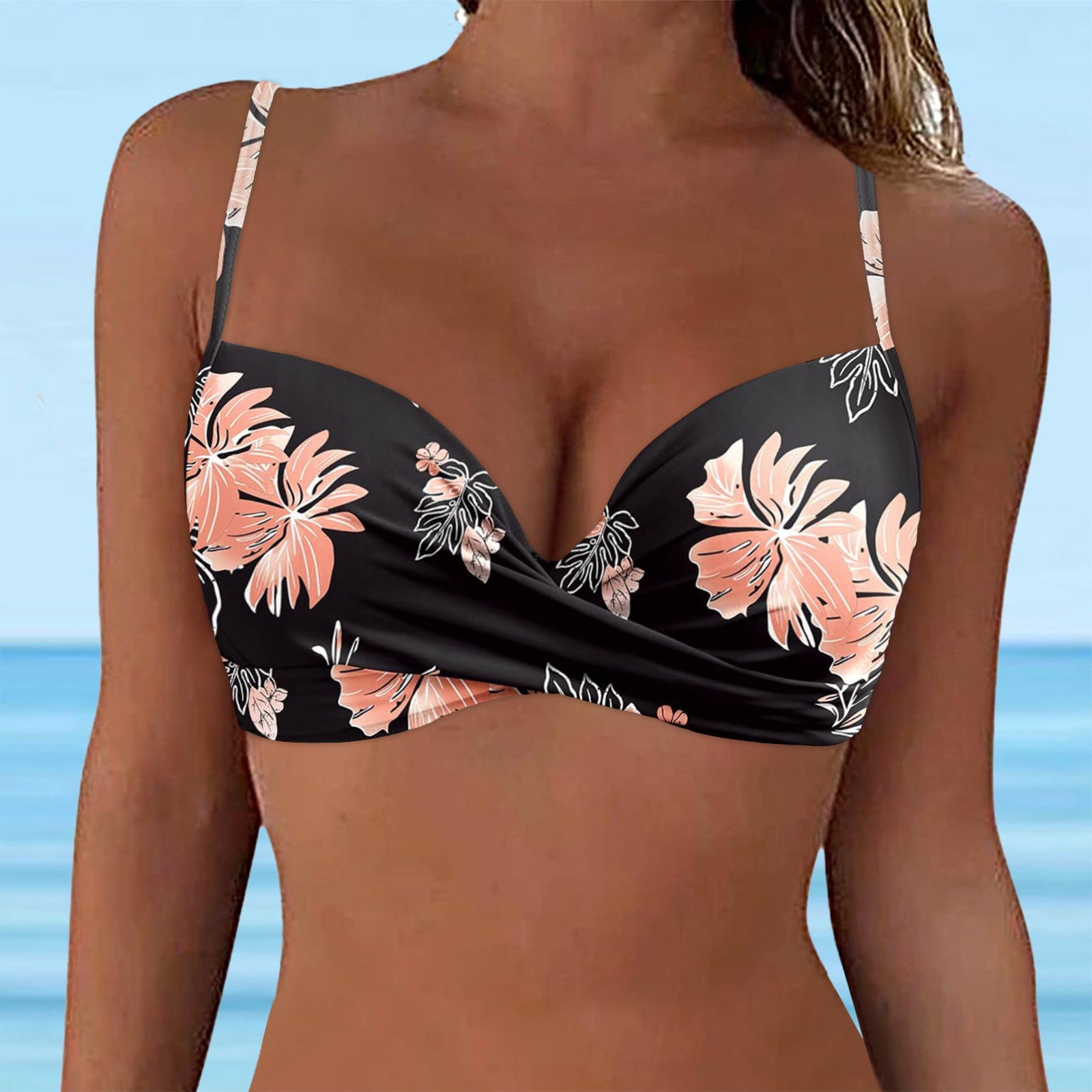 padded push up bikini top