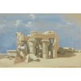 thumbnail image 2 of David Roberts 14x11 Black Ornate Wood Framed Double Matted Museum Art Print Titled: View of Kom Ombo (1838), 2 of 5