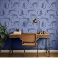 thumbnail image 3 of S4Sassy Leopard Wallpaper - Jungle Removable Wall Covering, 25" X 240" Self-Adhesive Vinyl Walls Paper, Decorative Wallwrap, Easy Diy Walls Covering For Bedroom, Living Room, Living Spaces - Blue, 3 of 9