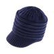 thumbnail image 1 of Gorro de punto para niños pequeños con lengüeta plana, color sólido, gorro de punto para la cabeza del bebé (azul), 1 of 3