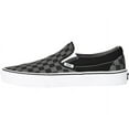 thumbnail image 3 of Vans Unisex Classic Slip on Canvas Shoes - Black/Pewter Checkerboard - 5 Women/3.5 Men, 3 of 5