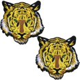 thumbnail image 1 of Parche de Tela Bordado Adhesivo PatchPros Tiger06 25x25cm Amarillo/Blanco, 1 of 1