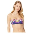 thumbnail image 5 of Trina Turk ULTRAMARINE Rainbow Swirl Textured Bandeau Bikini Swim Top, US 12, 5 of 8