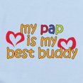 thumbnail image 2 of CafePress - Pap Is My Best Buddy Infant Bodysuit - Baby Light Bodysuit, Size Newborn - 24 Months, 2 of 4