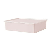 Btomtd Compartment Storage Boxes with Lid for Intimates Organization Drawer Style Storage Chests in Home Wardrobe, 4.5L, Pink