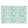 thumbnail image 1 of Turquoise Cutting Board, Flowers Butterflies Leaves Pattern Springtime Romantic Design Nature, Decorative Tempered Glass Cutting and Serving Board, Large Size, Turquoise Seafoam Pearl, by Ambesonne, 1 of 1