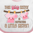 thumbnail image 4 of Inktastic This Big Sister is Expecting a Little Sister Girls Baby Bib, 4 of 4