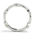 thumbnail image 3 of Mauli Jewels Women's 0.15 Carat Diamond Leaf Shape Wedding Band in 10K White Gold, Prong-Setting, 3 of 5