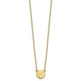 thumbnail image 2 of Sterling Silver Gold-plated Tiny Circle Block Letter N Initial Necklace, 2 of 3
