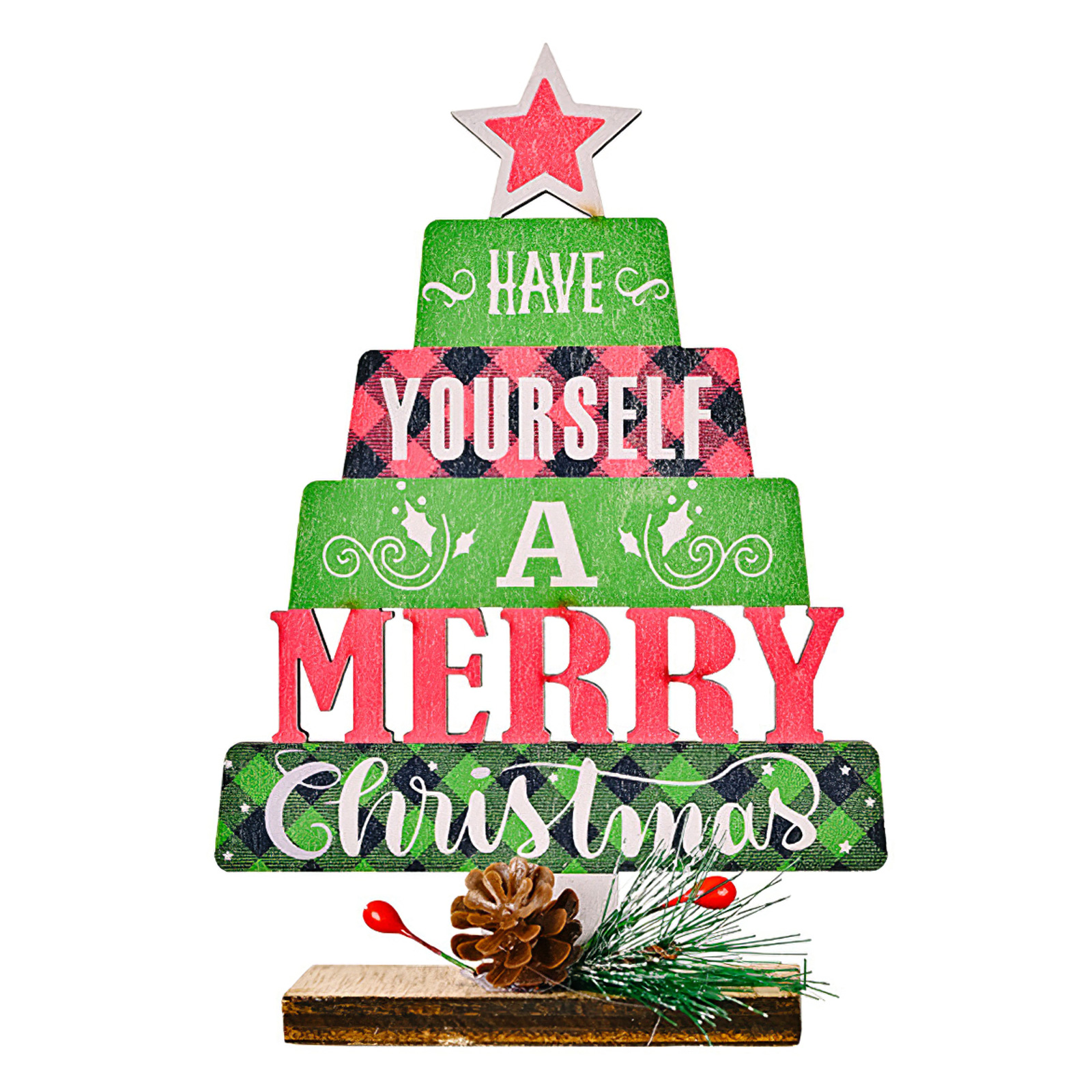 Christmas Theme Party 2022 New Year 2022 Christmas Tree Houses Wooden Pendant Ornaments Christmas  Decorations For Home Natal Noel Navidad Xmas Decor, Green - Walmart.com