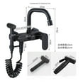 thumbnail image 4 of Tuqiu Kitchen Faucet With Spray Gun Swivel Kitchen Sink Mixer Tap Hot &amp; Cold Wall Mounted With Spray Gun Rotating Sink Mixer ,Effortless Installation, 4 of 6