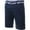 Navy, variant on Ma Croix Mens Twill Chino Shorts with Belt Casual Roll Up Flat Front Classic Fit Pants