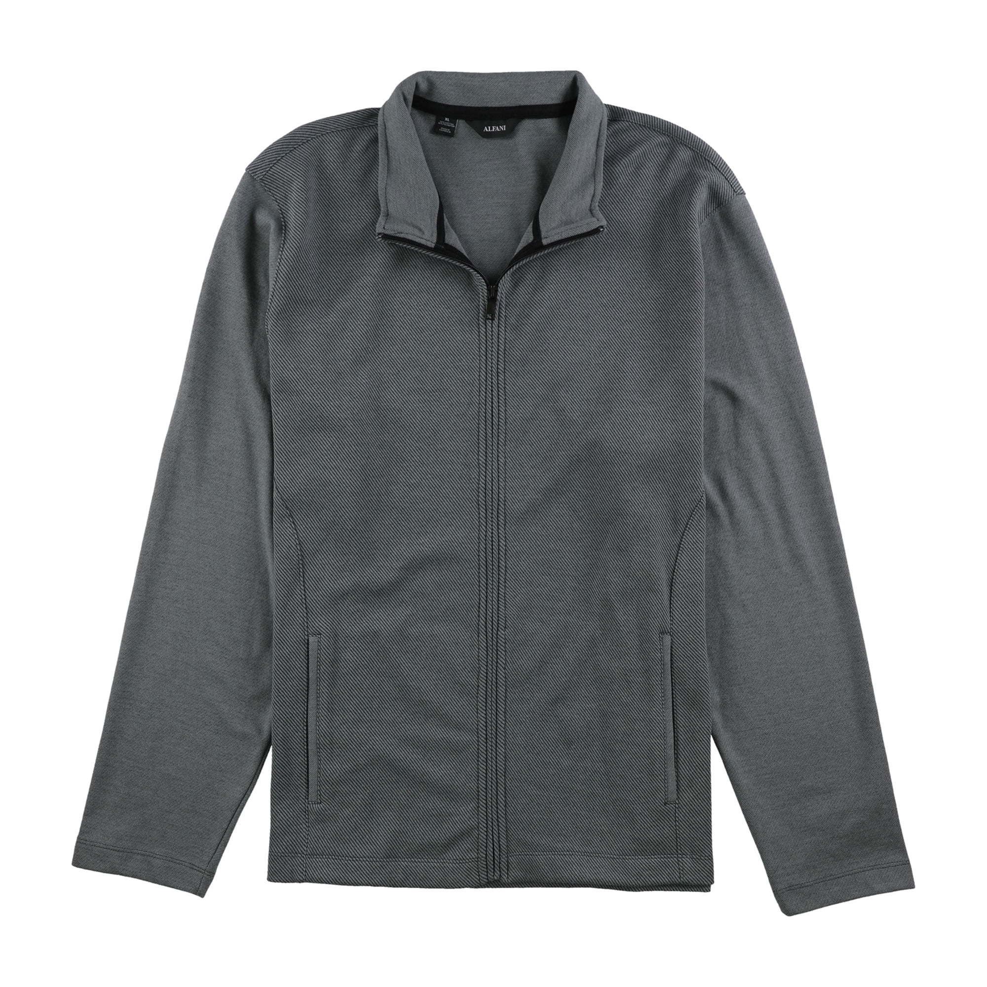Alfani Mens Knit Jacket, Grey, XX-Large 