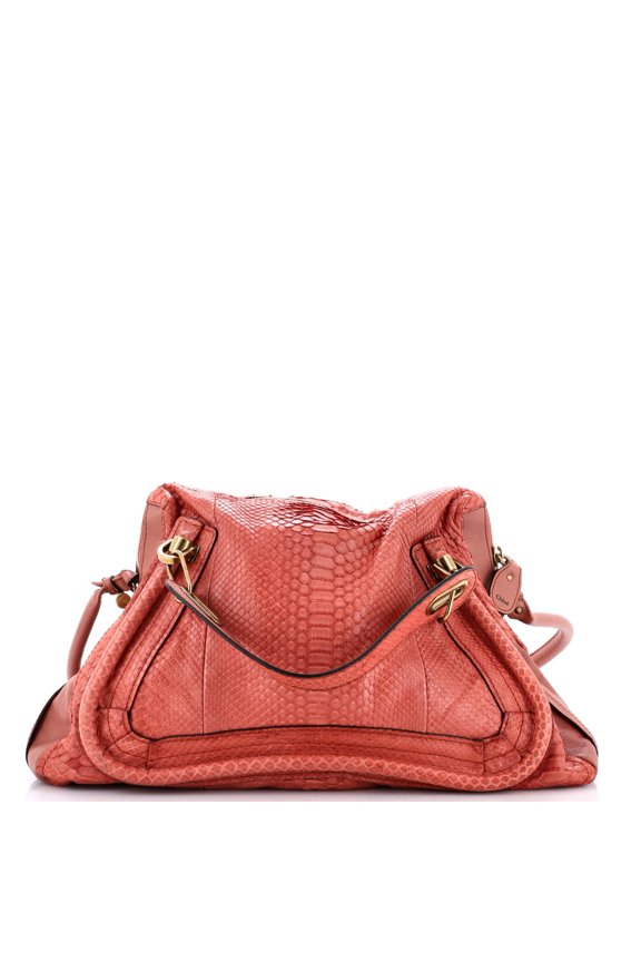 Pre-Owned Paraty Top Handle Bag Python Medium By Rebag