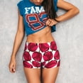 thumbnail image 3 of Wukai Tulips Flowers Print Pack Biker Shorts for Women Yoga Workout Gym Running Scrunch Active Shorts-Small, 3 of 8