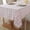 A-pink White, variant on Gingham Plaid Tablecloth with Tassel Trim, Cotton Linen Blend Farmhouse Style Rectangle Table Cover, Wrinkle Resistant Soft Table Cloth for Kitchen Dining Party Picnic, Indoor Outdoor Use