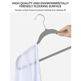 thumbnail image 3 of Homes Supplies Plastic Hangers, Non-Slip Clothing Hangers, 70 Pack, Gray, Strong & Heavy Duty Plastic Coat Hanger, Strap Hooks, 360° Hook, 3 of 10