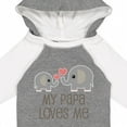thumbnail image 4 of Inktastic My Papa Loves Me Grandchild Boys or Girls Long Sleeve Baby Bodysuit, 4 of 5