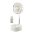 thumbnail image 1 of Ventilador de pie oscilante portátil Macarena Ventilador de mesa telescópico blanco, 1 of 8