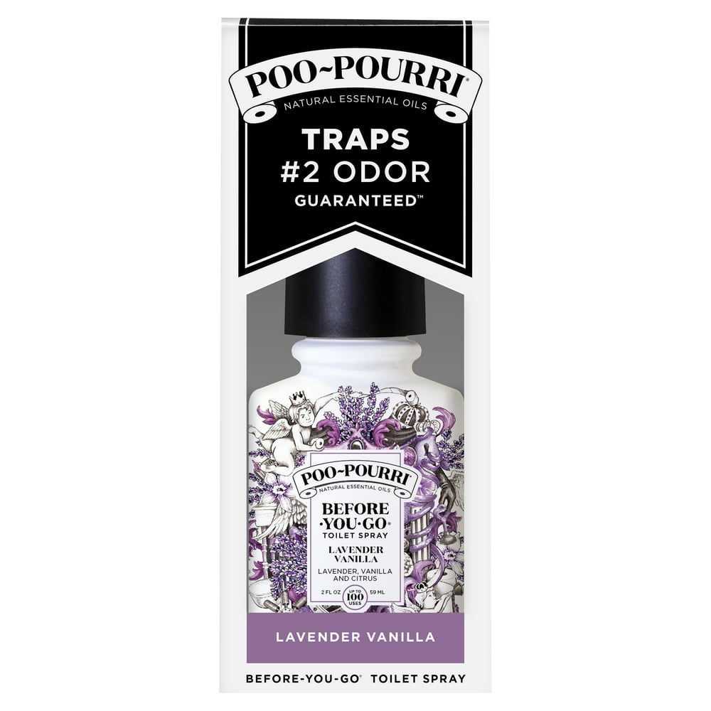 PooPourri BeforeYouGo Lavender Vanilla Toilet Spray, 2 fl oz