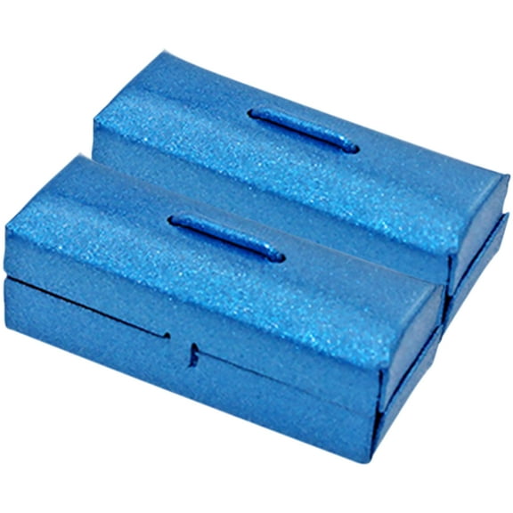 unbranded 2 Pcs Tiny House Mini Tool Box Miniature Tool Equipment Work Child 3x1.2cm Blue