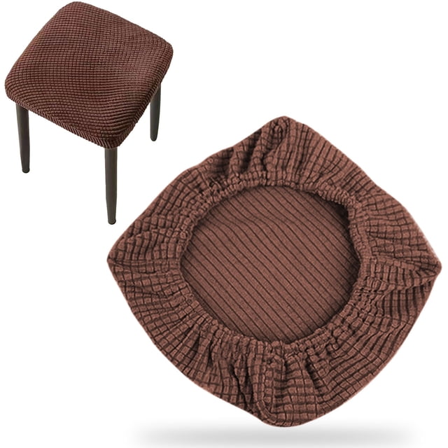 Bovemsi Clearance Vanity Stool Covers Square Dining Chair Seat Covers for Wedding Party Bar Hotel Stretch Stool Cover With Non Slip Design