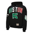 thumbnail image 2 of Unisex Mitchell & Ness Kevin Garnett Black Boston Celtics Hardwood Classics Maxxed Out Full-Zip Hoodie, 2 of 7