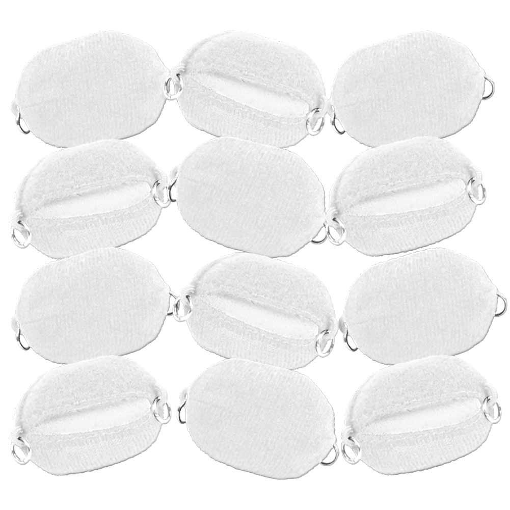 Set of 12 White Cloth Turnbuckles for Figures Toy Company Wrestling