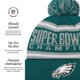 thumbnail image 4 of Gorro FOCO Philadelphia Eagles NFL Super Bowl LIX Champions, 4 of 4
