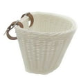thumbnail image 1 of koolsoo Kids Bike Basket Front Handlebar Basket Handwoven Multi Purpose Fits Most Bikes White, 1 of 9