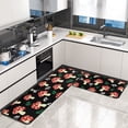 thumbnail image 2 of NSESSHome Fall Kitchen Rug Set of 2, Welcome Mushroom Kitchen Rugs Mat, Autumn Thanksgiving Washable Non Slip Absorbent Indoor Floor Decor Mats 23.62"x 15.74"+47.24"x 15.74", 2 of 6